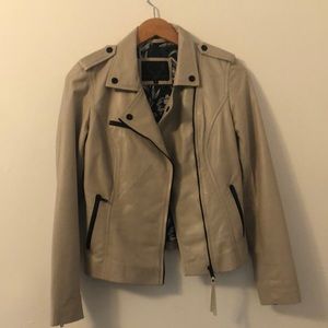 Bod and Christensen Creamy Leather Jacket